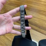 Luvlette Black Rhinestone Strap Padded Underwire Bra Size 38DD Underwire Lined Photo 3