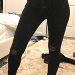 American Eagle Outfitters Black Ripped Jeans Size 0 Photo 0