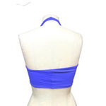 l*space L* Sensual Solid Silver Lining Bikini Top Purple Size Large Photo 6