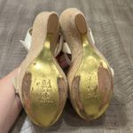 Dolce & Gabbana  D & G wedge sandal in EUC White patent leather and gold Photo 6