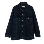 Pistola Distressed Denim Jacket with Star on Back XS/ Small Photo 0