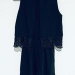 Parker Black Sleeveless Classic Romper Jumpsuit Shorts Size S Photo 4