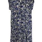 Madewell NWT  Button-Front Ruffle-Hem Midi Dress in Flower Garden - Size M Photo 0