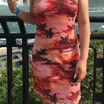 PacSun Bodycon Tie Up Satin Mini Dress Photo 3