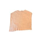 JJill linen blend Women's Peach Short Sleeve asymmetrical sweater M Pink Size M Photo 8