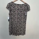 As You Wish As U Wish Black Floral Romper Button Down Shorts Set Short Sleeve NWT Size Large Photo 9