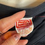 ANDYS JUNIORS Navy Red Striped Baby Ringer Tee Shirt Cotton Blend Vintage Medium Blue Photo 1