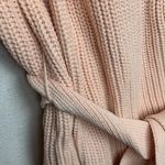 Sabo Skirt  womens Large knit wrap sweater dress elle tie waist pink v neck Photo 8