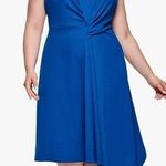 DKNY  Soft Everyday Asymmeteric Hem Stretch Knit Sleeveless V Neck Dress 22W NWT Photo 0