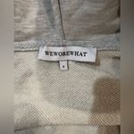We Wore What Heather Gray Fleece Half Zip Cropped Hoodie Size Small EUC Photo 4