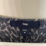 Gap Women’s Gray and White Pattern Wrap Dress Long Sleeve Medium Photo 2