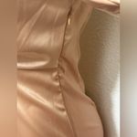 SheIn  Twist Front Wrap Hem Satin Dress Photo 6