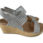 Skechers Cali Cork Wedges With Luxe Foam In Taupe Women’s Size 7 Photo 0