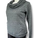 Tek Gear  Womens Yoga Sweatshirt Pullover Cowl Neck Long Sleeve Gray Large Photo 4