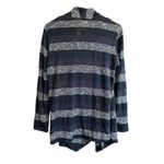 Carol Rose Women's Medium Striped Open Front Cardigan Sweater Photo 4