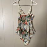 Victoria's Secret Vintage Victoria’s Secret Floral Satin Teddy Bodysuit – Women’s Medium Lingerie Photo 3