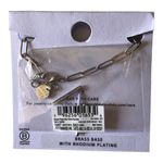 Pura Vida Pure Vida NWT Harper Paperclip Silver Charm Bracelet & Charms, “S”, Peace Sign Photo 3