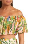 Farm Rio NWT  Tropical Macaw Leaves Off The Shoulder Crop Top OTS Size XS NEW Photo 4