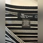 Miss Chievous  Black and White Striped Bell Sleeve Top Photo 1