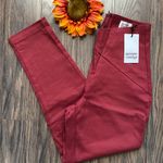 Unique Vintage Burgundy V-Waist Crop Pants NWT | MEDIUM | Photo 8