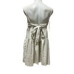 Nectar Clothing Women's White Polka Dot Sleeveless Mini Dress Bow Tie Back L Photo 7