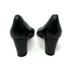 Johnston & Murphy  size 9.5 like new black heels pumps‎ block heels peep toe Photo 4