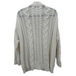 Quince  White Oversized Cable Knit Organic Cotton Cardigan Sweater Women's Sz S Photo 2