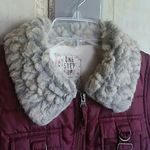 One Step Up  Puffer Vest W/ Faux Chunky Fur Collar Photo 2