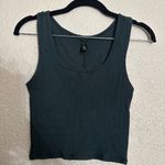 SKIMS  Green Ribbed Tank Top size medium Photo 2