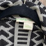 Staring At Stars  Southwest Print Draped Open‎ Cardigan Women's Small Black White Photo 4