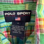 Ralph Lauren Polo Sport  Green Plaid Sleeveless Button Down Shirt Size 6 Photo 2