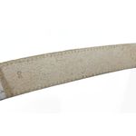 Vintage 90s White Leather Belt – Beverly Hills Belt Co. M/L Photo 4