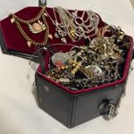 Goth Coffin Mystery Jewelry Box – 7.5 lbs of Jewelry Black Photo 3