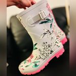 Joules Women's Molly Welly Silver Harvest Floral Knee Photo 5