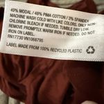 A New Day Womens Extra Large Long Sleeve Top Burgundy Modal Blend Casual Photo 2