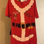 Urban Outfitters Santa Screen Print Tunic Dress NWOT Photo 0
