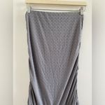 Ladies Of The Canyon Y2K Grey Heart Tube Top Ruffle Hem Mini Dress Size Large Gray Photo 2