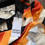 Unique Vintage NWT Candy Corn Stripes Crop Top X-SMALL Photo 5