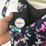 Swimsuits For All One Piece Swim Dress Navy Purple Floral Plus Sz 22 Multicolor Blue Photo 5