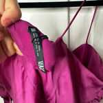 ZARA NWT  Pink Cropped Ruched Tank Size Small Photo 5