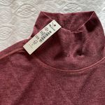 Madewell NWT:  maroon mock neck long sleeve shirt Photo 5