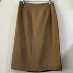 Ann Taylor Vintage Dead stock Pencil Skirt Retro Sexy Tan preppy Academia Petite Small 2 Photo 0
