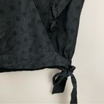 Lost + Wander Arula Black La Luna Eyelet Embroidered Ruffle Crop Top A 1X 14 Photo 4