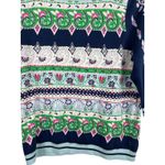 Talbots 1X Cotton Silk Sweater Multicolor Paisley Floral Print 3/4 Sleeve NWT Photo 3