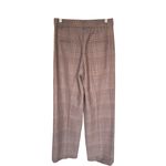 Wilfred  x Aritzia - The Effortless Pant Plaid Trouser Brown Taupe Sz 2 Photo 3