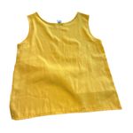 Yellow Sleeveless Women's Top Size M Photo 4