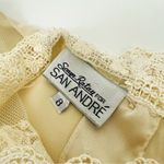 Vintage 90’s Sheer Satin Blouse with Lace in Cream | Size M Size M Photo 8