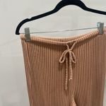 Billabong Tan Ribbed Knit Flare Pants Photo 1