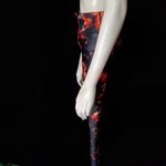 Joy Lab Black & Orange Floral Leggings (XS) Photo 4