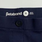 Betabrand Women's Navy Blue Pull-On Wide Leg Dress Yoga Pants Size Medium Photo 3